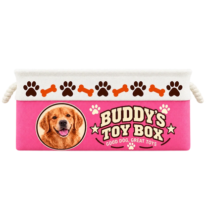 Personalized Dog Portrait Cotton Rope Basket
