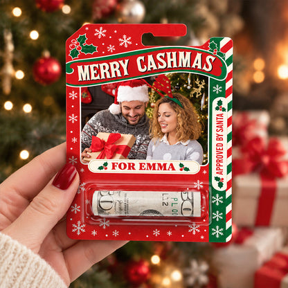 Personalized Merry Cashmas Couple Money Holder Ornament