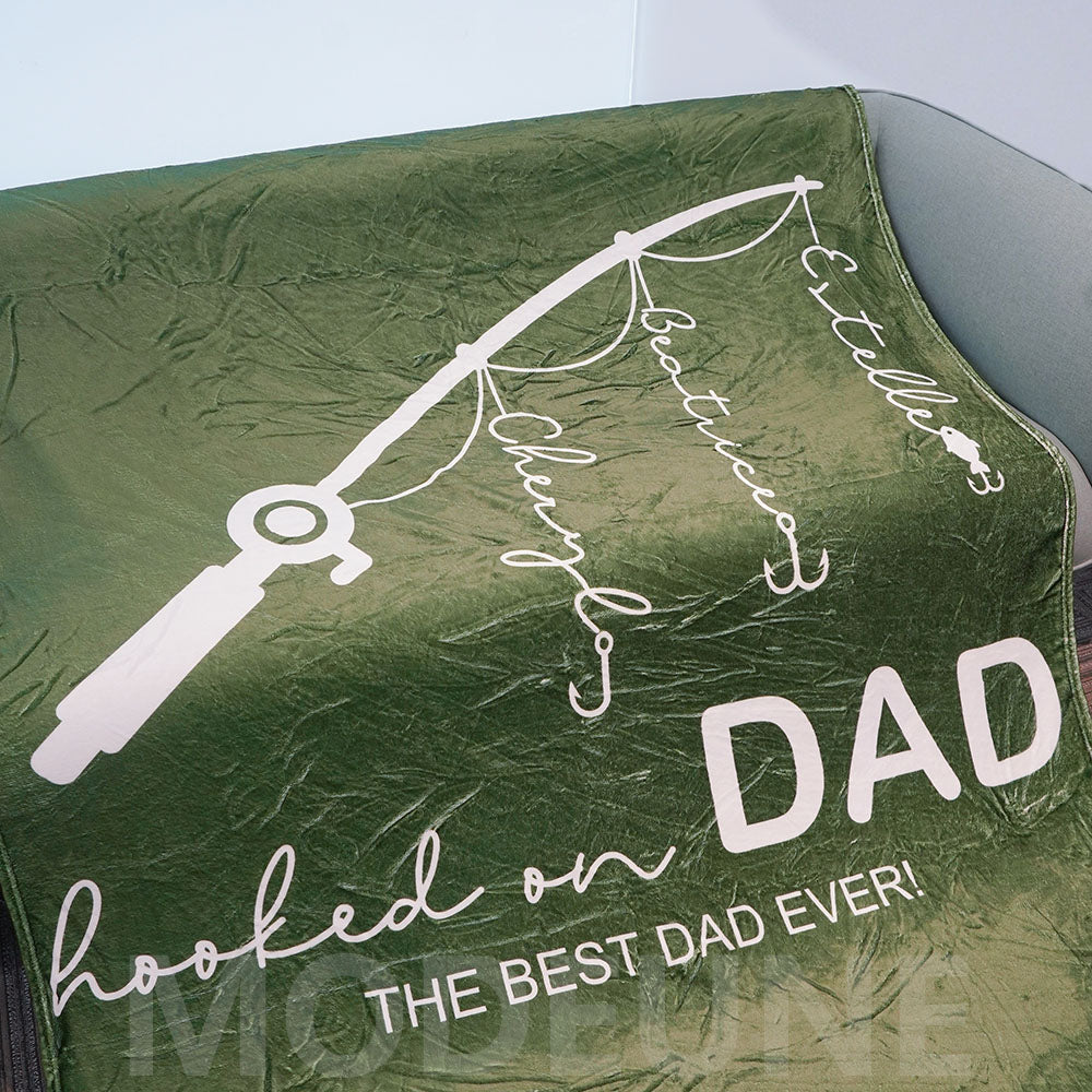 🏆Hooked on Daddy Custom Blanket