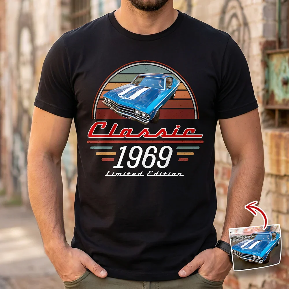 Custom Classic Car Photo T-Shirt