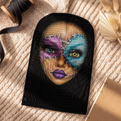 Custom Spooky Face Balaclava Mask