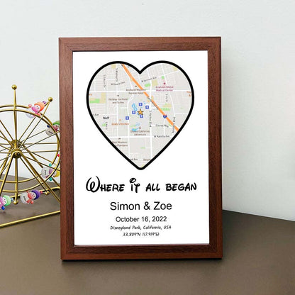 Wo alles begann – personalisierte Leinwand