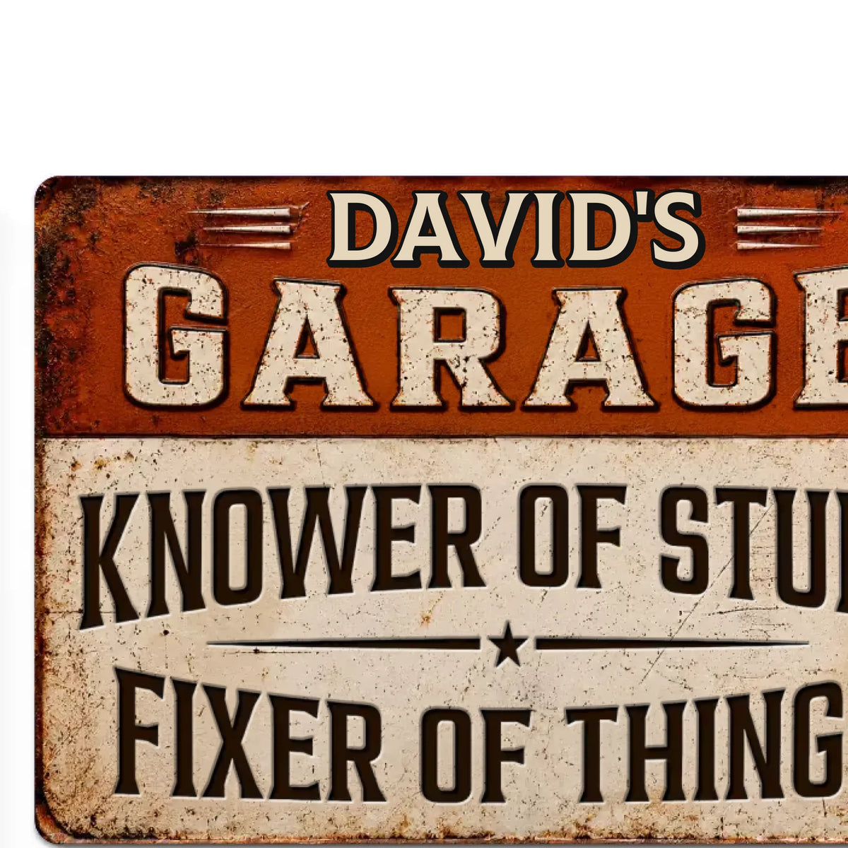 Personalized Garage Life Forever Metal Sign