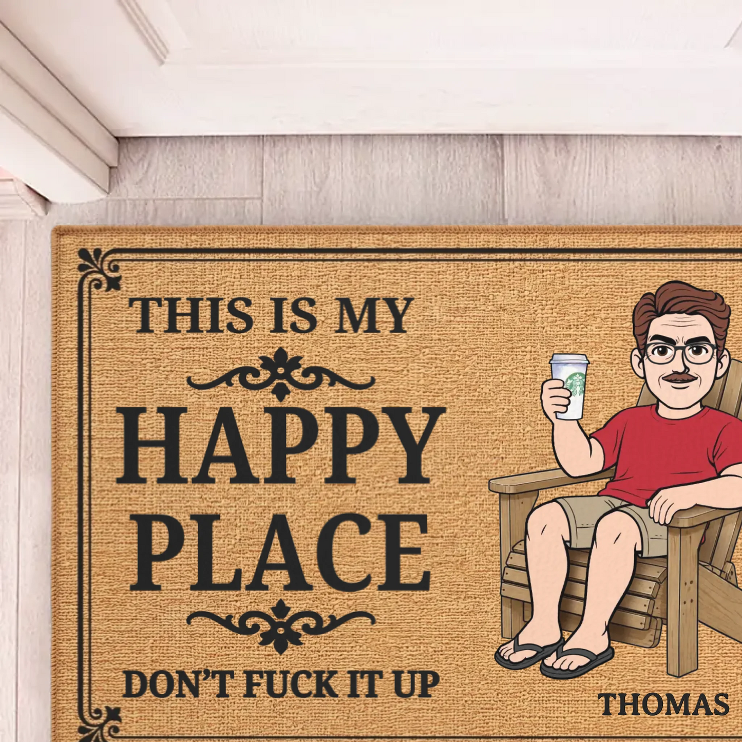 Custom Our Little Slice Of Heaven Doormat