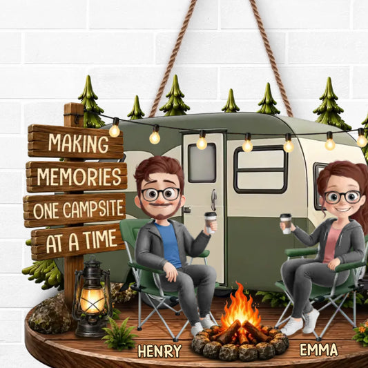 Custom Our Favorite Escape Camping Wooden Sign