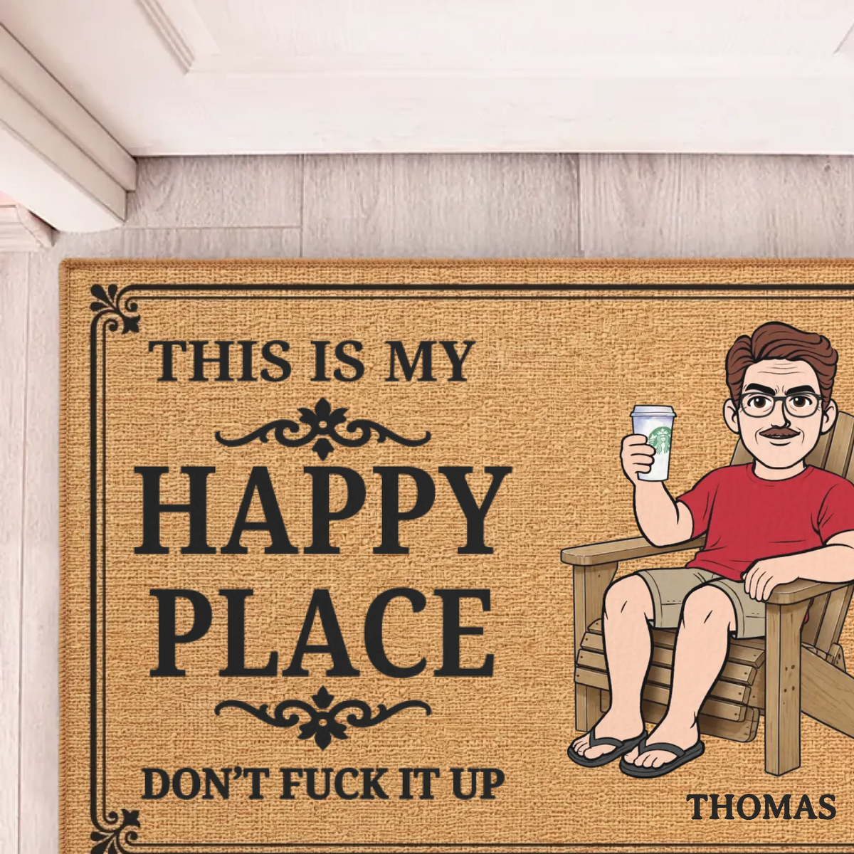 Custom Our Little Slice Of Heaven Doormat