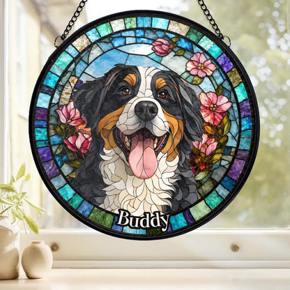 Custom Forever My Favorite Companion Pet Suncatcher