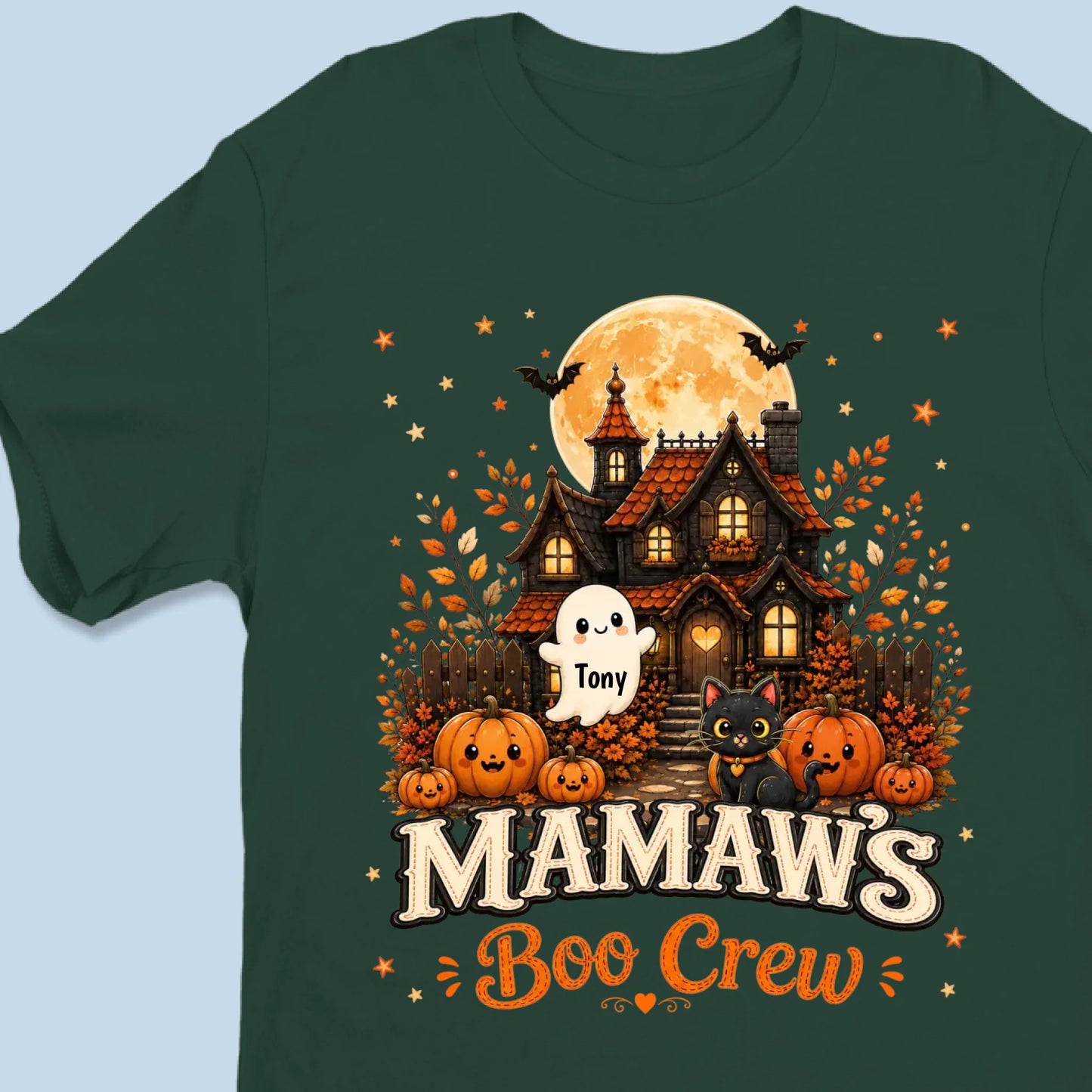 Personalized Our Happy Haunted Crew Halloween Shirt