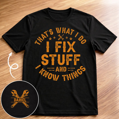 Personalized Professional Fixer Of Everything T-Shirt