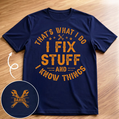 Personalized Professional Fixer Of Everything T-Shirt