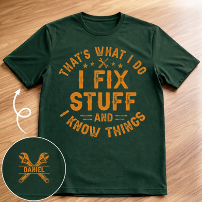 Personalized Professional Fixer Of Everything T-Shirt