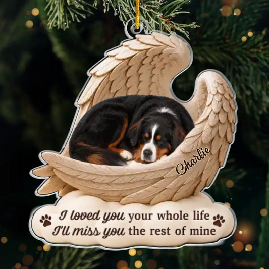 Custom My Best Friend Forever Pet Memorial Acrylic Ornament