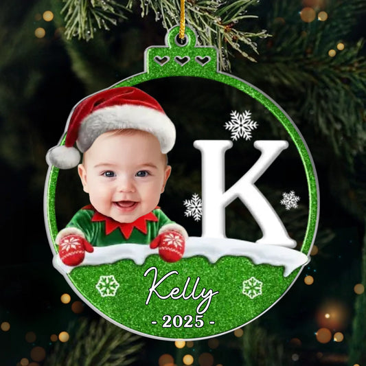 Custom Joy To My Little Star Photo Acrylic Ornament