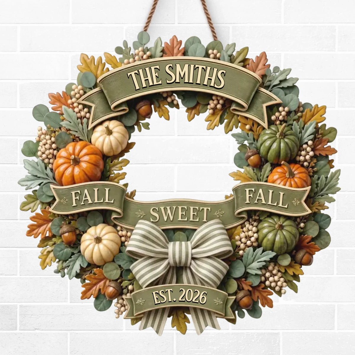 Custom Autumn Wood Sign