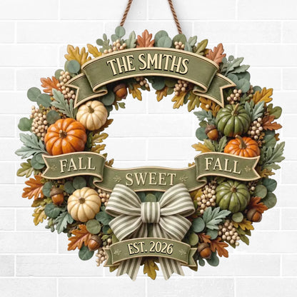 Custom Autumn Wood Sign