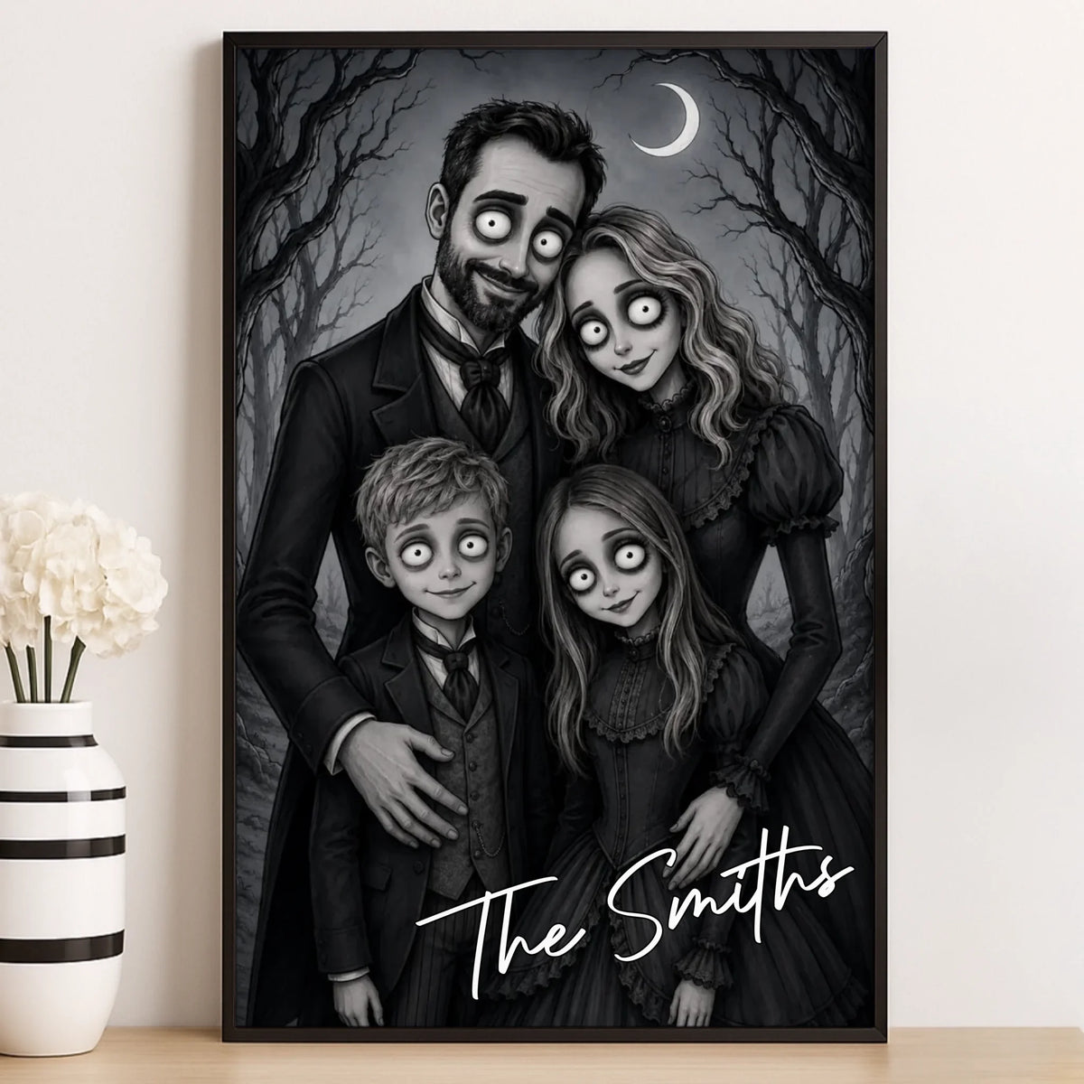 Custom Halloween Family Vertical Poster