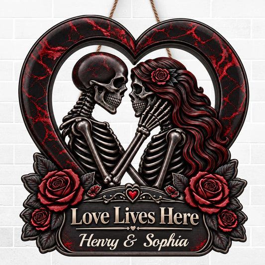Personalized Gothic Vintage Halloween Wooden Sign