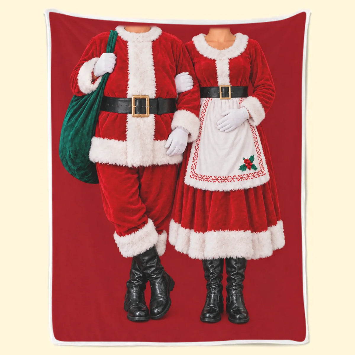 Custom Blanket - Personalized Anniversary Wedding Gifts For Husband And Wife, Him And Her - Together For Every Happy Holiday