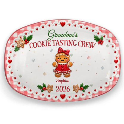 Personalized Warm Cookies Gingerbread Platter