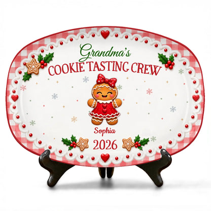 Personalized Warm Cookies Gingerbread Platter
