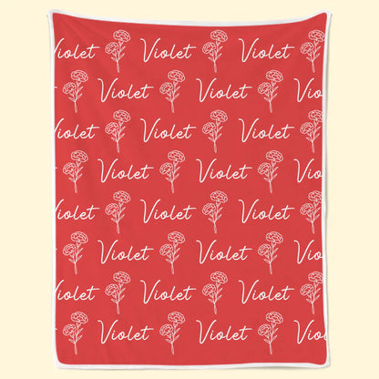 Custom Blanket - Personalized Birthday Gifts For Mom, Dad, Brother, Sister - Warm Hugs, Sweet Dreams