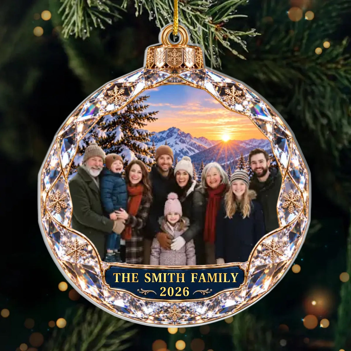 Custom Photo Acrylic Ornament - Personalized Christmas Birthday Gifts For Mom, Dad, Brother, Sister - A Memory Worth Keeping