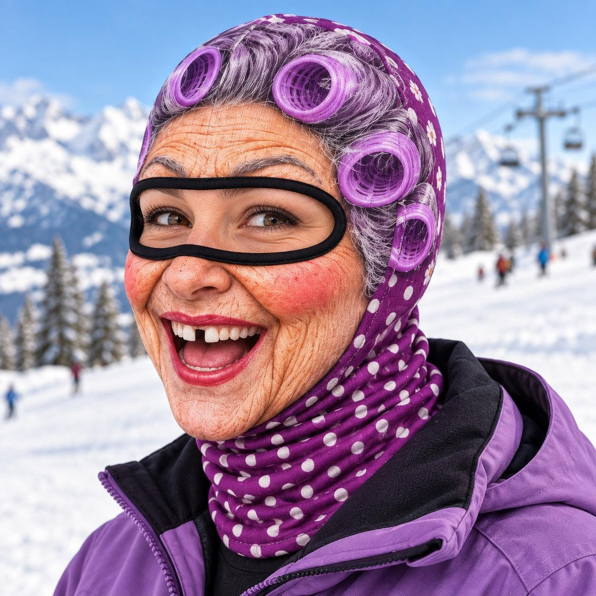 Personalized Funny Grandma Meme Face Ski Mask