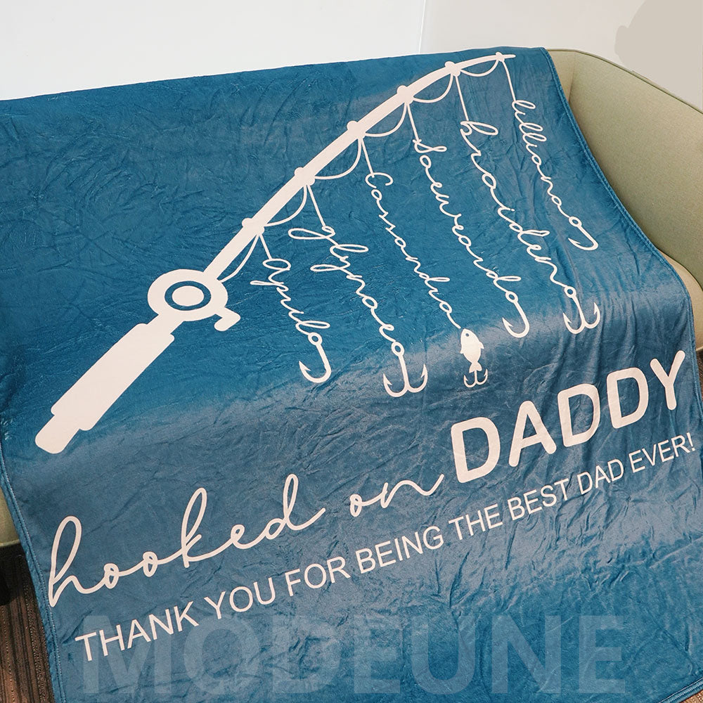 🏆Hooked on Daddy Custom Blanket