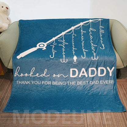🏆Hooked on Daddy Custom Blanket