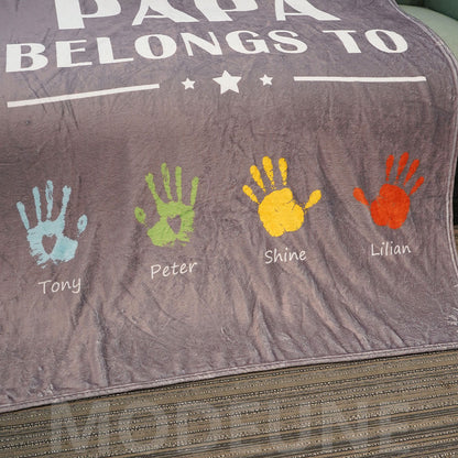 🏆Awesome PAPA Belongs to Customized Blanket