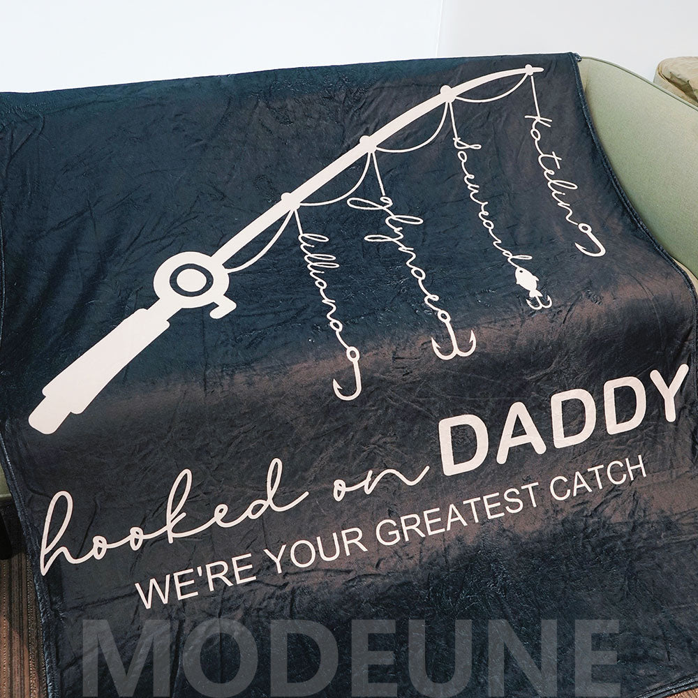🏆Hooked on Daddy Custom Blanket