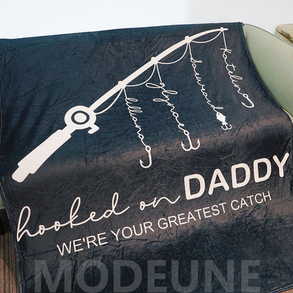 🏆Hooked on Daddy Custom Blanket