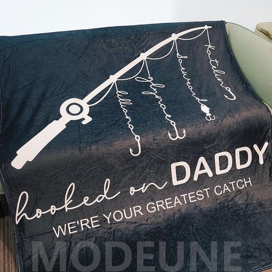 🏆Hooked on Daddy Custom Blanket