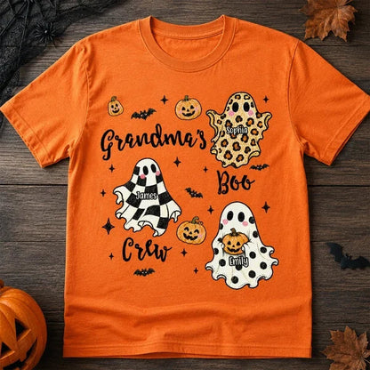 Personalized Grandma's Boo Crew Halloween Shirt