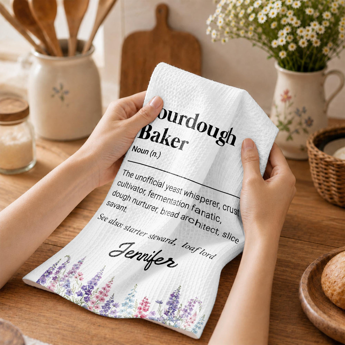 Custom Sourdough Kitchen Towel