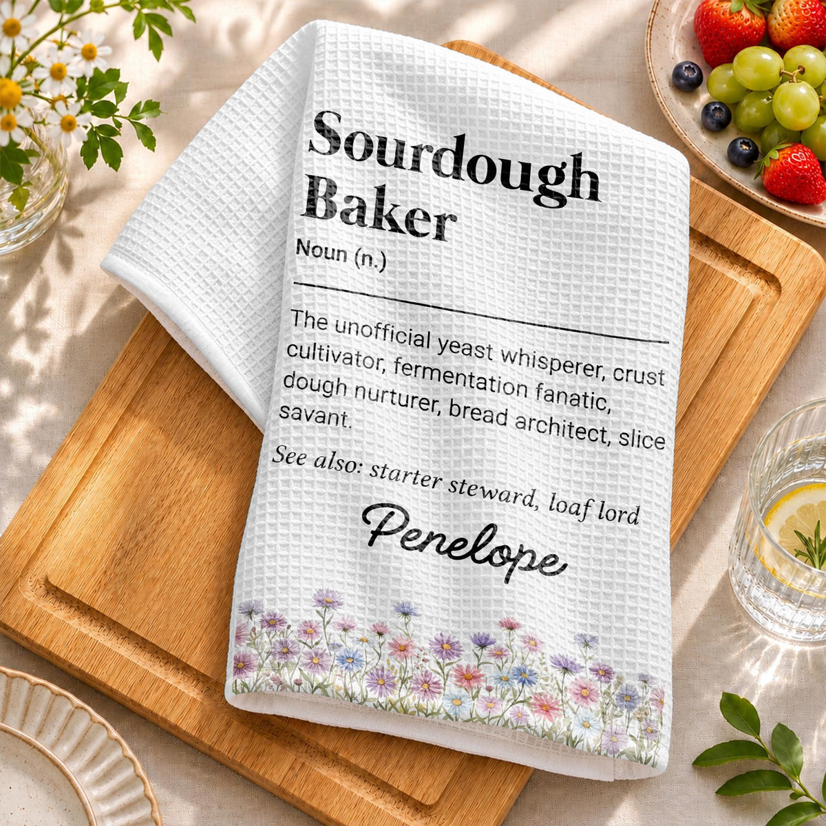 Custom Sourdough Kitchen Towel
