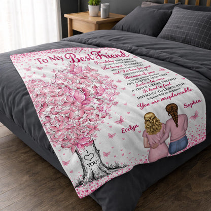 Personalized Butterfly Tree Best Friend Blanket