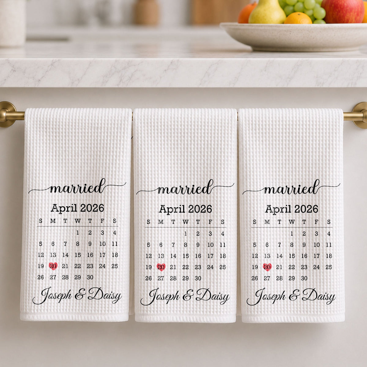 Custom Heart Date Kitchen Gift 45