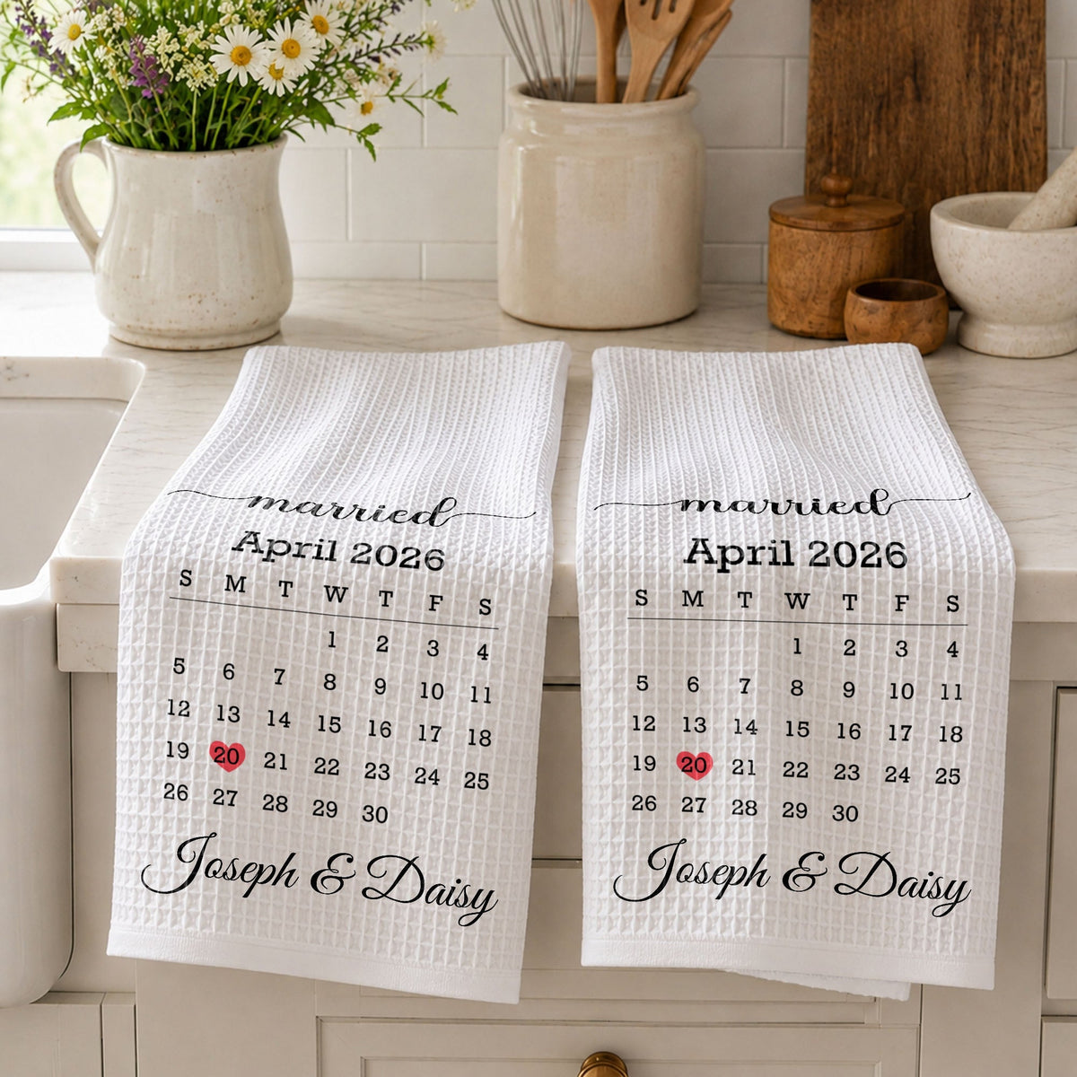 Custom Heart Date Kitchen Gift 45