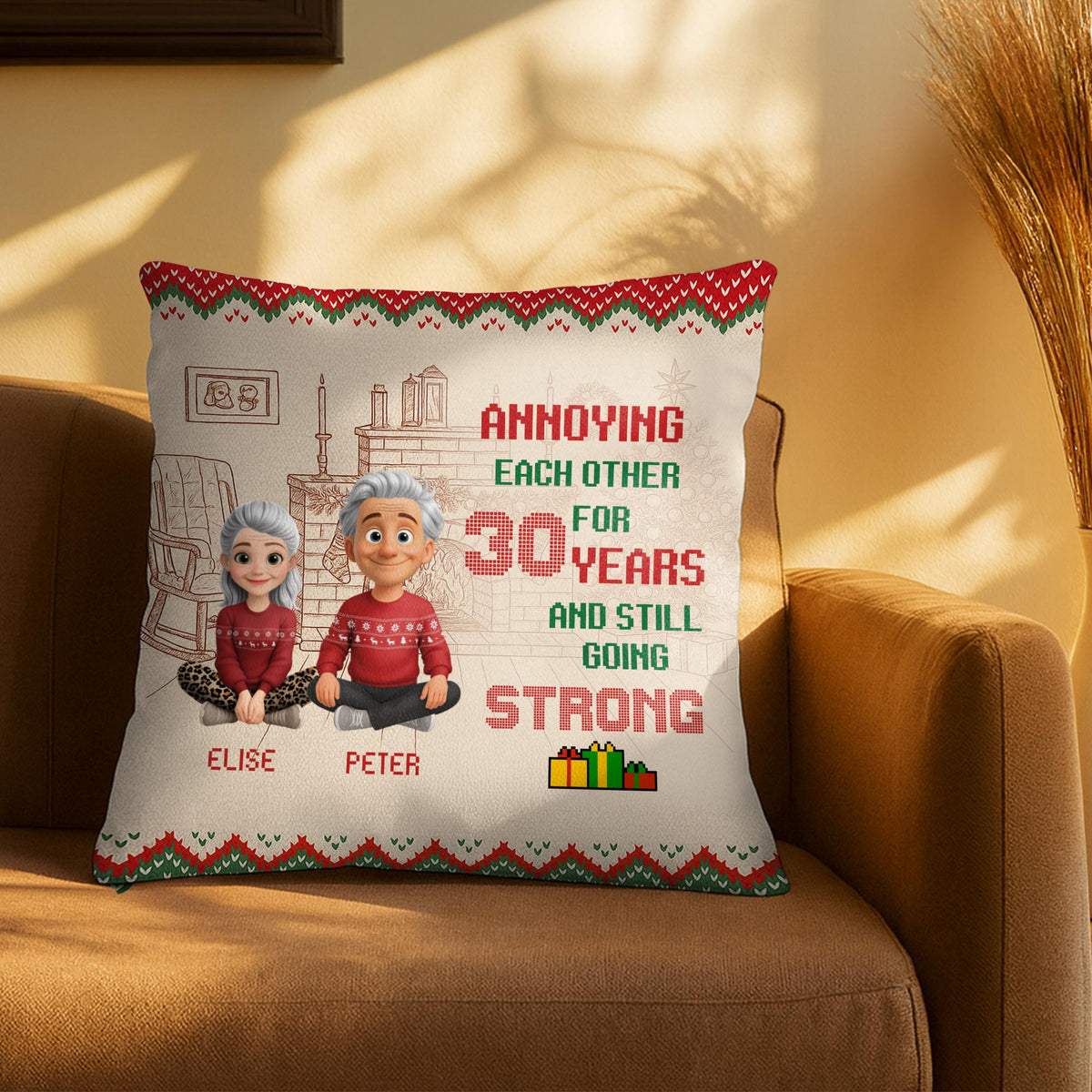 Personalized Annoying Each Other For 30 Years Pillow