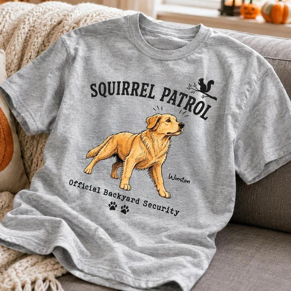 Personalized Squirrel Patrol Dog Classic T-Shirt