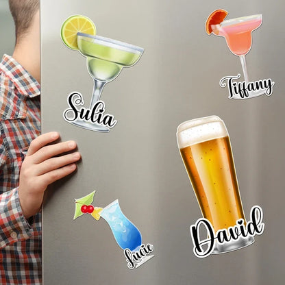 Personalized Cocktail And Beer Cruise Door Acrylic Magnet