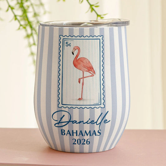 Personalized Tropical Beach Friends Eggshell Cup