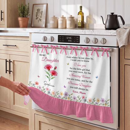 Personalized Daughter Birth Month Flower Oven Skirt