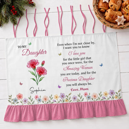 Personalized Daughter Birth Month Flower Oven Skirt