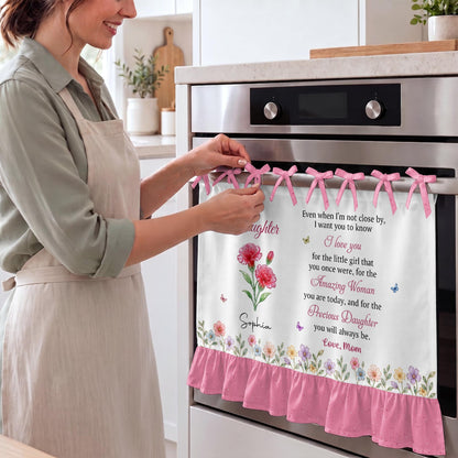 Personalized Daughter Birth Month Flower Oven Skirt