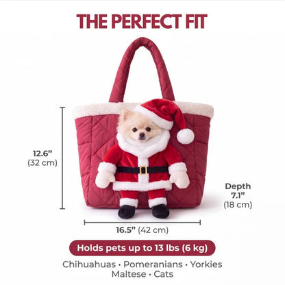 Santa Pet Carrier for Small Dogs and Cats