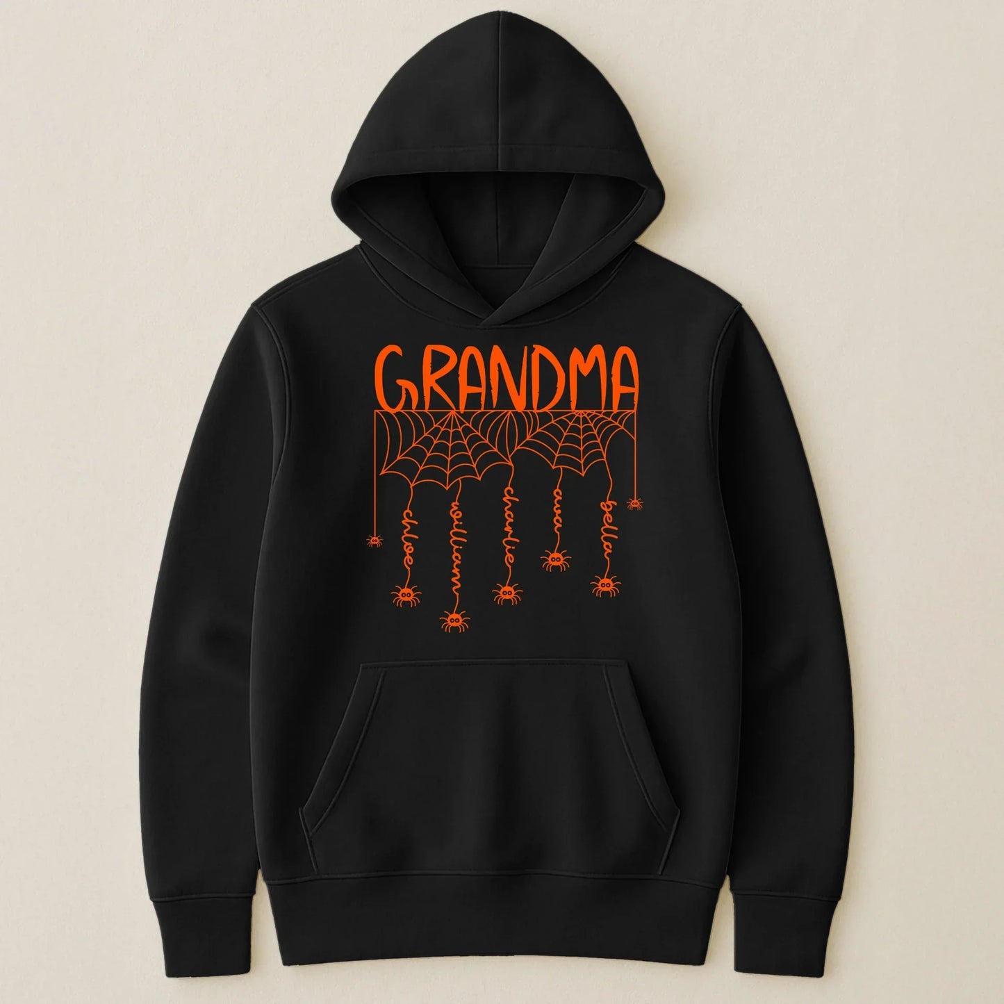 Personalized Grandma Spider Web Halloween T-Shirt