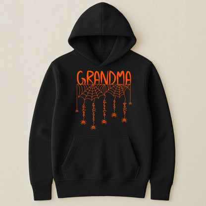 Personalized Grandma Spider Web Halloween T-Shirt