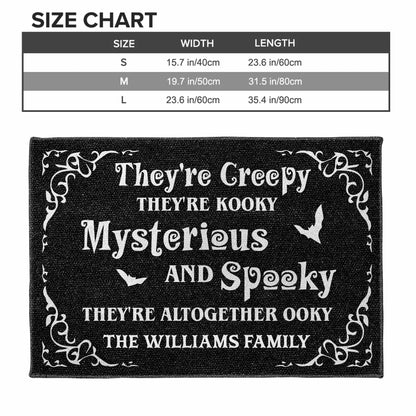 Custom Creepy Kooky Halloween Doormat